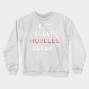 Vintage Eat Sleep Hurdles Repeat Crewneck Sweatshirt